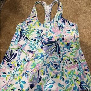 Lilly Pulitzer Luxletic tank small shell me